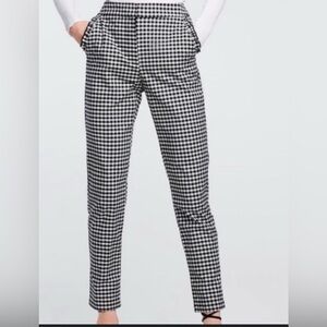 Zara Black and White Checkered Pants Size XS